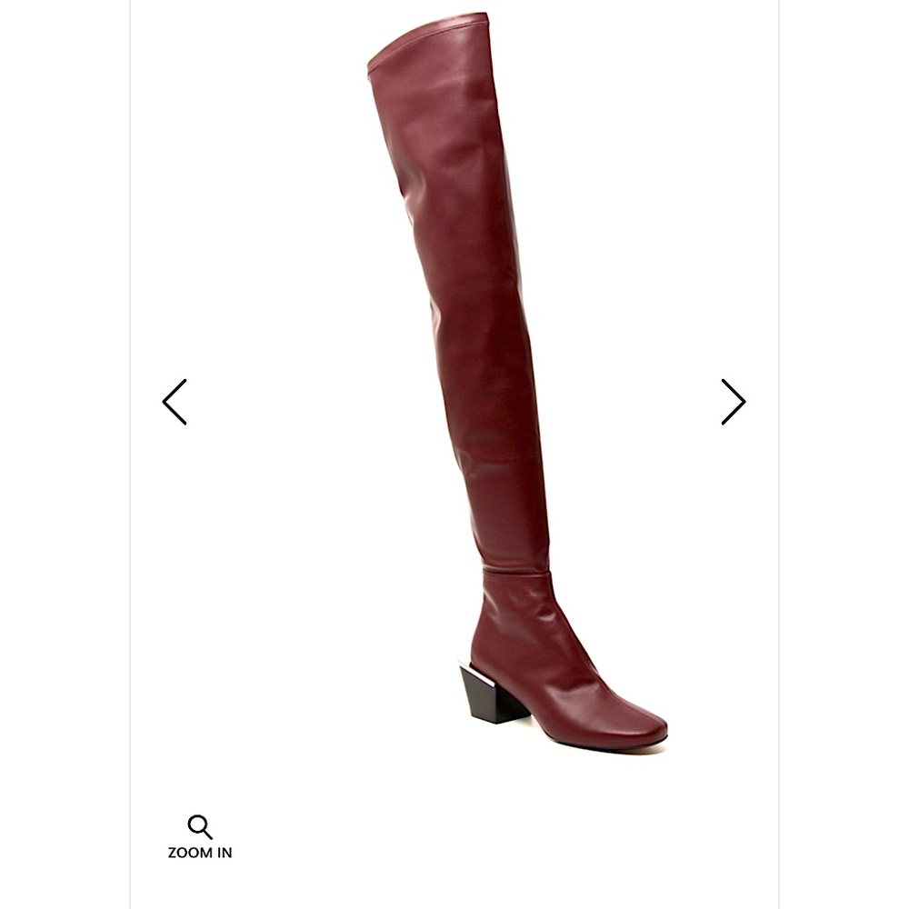 Maxmara Women's Burgundy Over-the-Knee Boots s 8,5